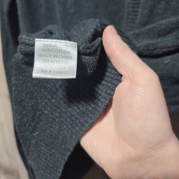 ModCloth Grey Modal Blend Button Cardigan - Picture 4 of 4